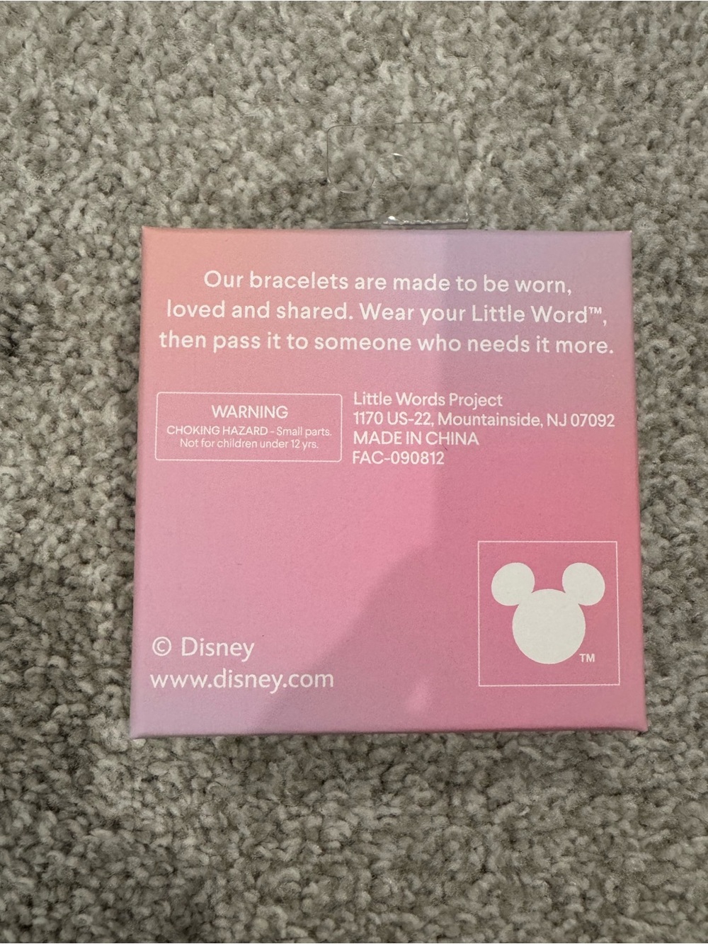 Disney Little Words Project Mint Beaded Charm Bracelet Exclusive - Picture 4 of 4